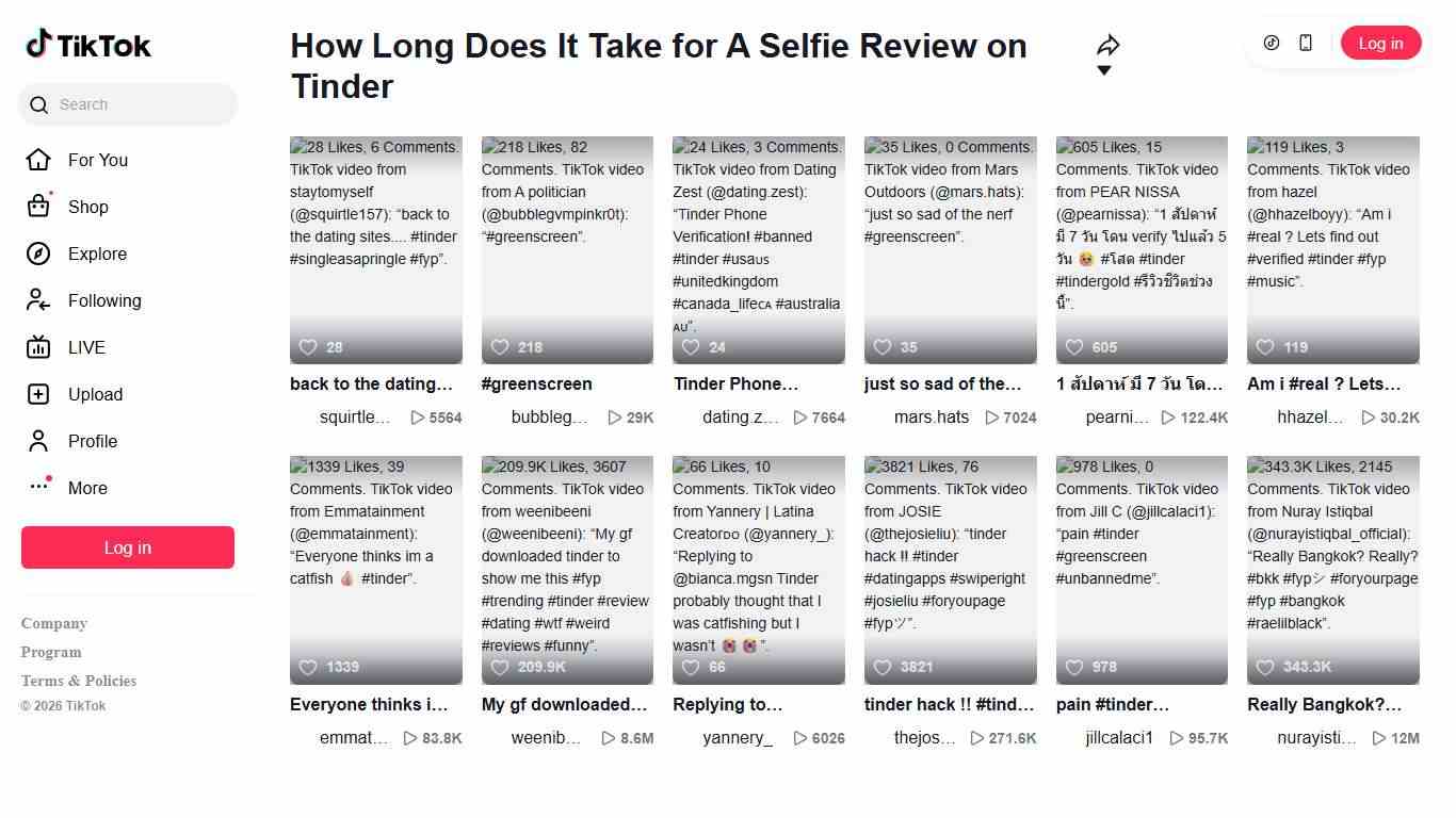 How Long Does It Take for A Selfie Review on Tinder TikTok